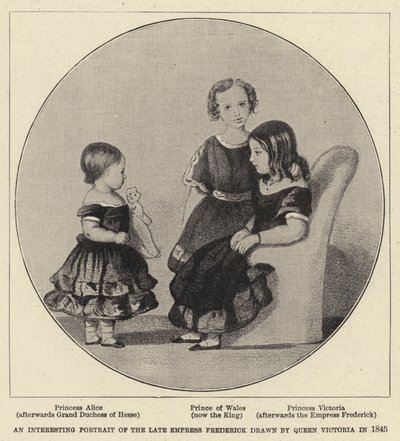 後期皇后フレデリックの興味深い肖像画 作： Queen Victoria